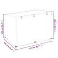 Miniatyrbild 10 av 10: vidaXL Överdrag för hammock 2 st 12 ölj. 215x150x130/150 cm polyeten