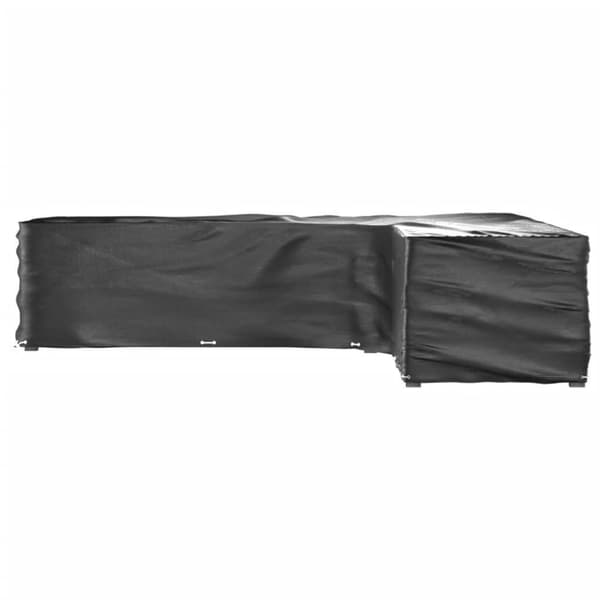 vidaXL L-formet hagemøbeltrekk 2 stk 20 maljer 300x300x70 cm