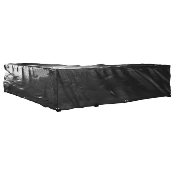vidaXL L-formet hagemøbeltrekk 2 stk 20 maljer 300x300x70 cm