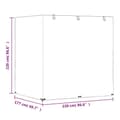Pikkukuva 10 / 10: vidaXL Keinun penkinsuojat 2 kpl 12 rengasta 220x177x220 cm polyeteeni