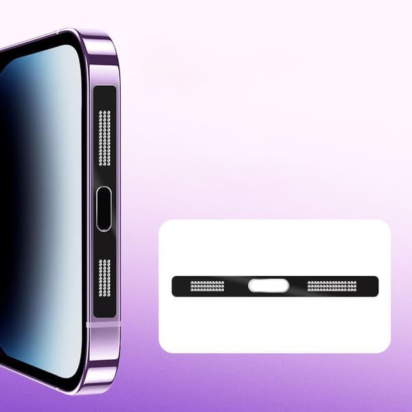 Puhelimen kaiutin pölynkestävä verkko iPhone 12/13/14 Pro Max neliön muotoinen 10 kpl