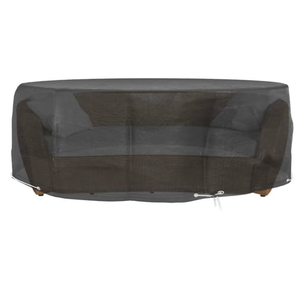 vidaXL Överdrag till loungegrupp 10 öljetter Ø236x67 cm rund