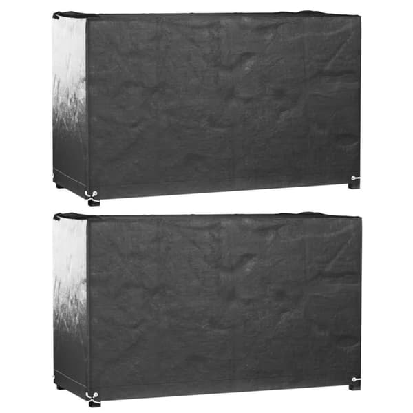 vidaXL Överdrag för trädgårdsmöbler 8 ölj. 125x55x75 cm rektangulärt