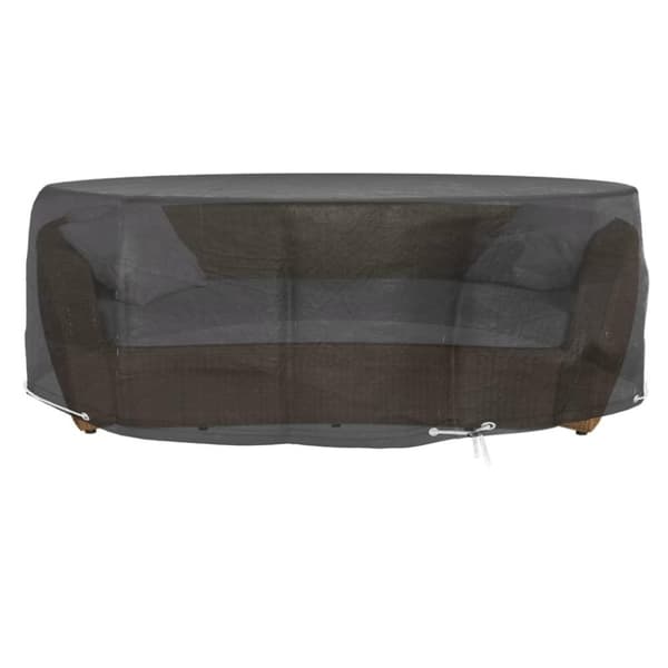 vidaXL Överdrag till loungegrupp 2 st 10 öljetter Ø236x67 cm rund