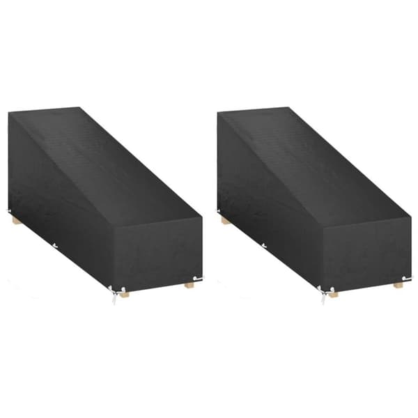 vidaXL overtræk til liggestole 2 stk. 205x75x40/70 cm polyethylen