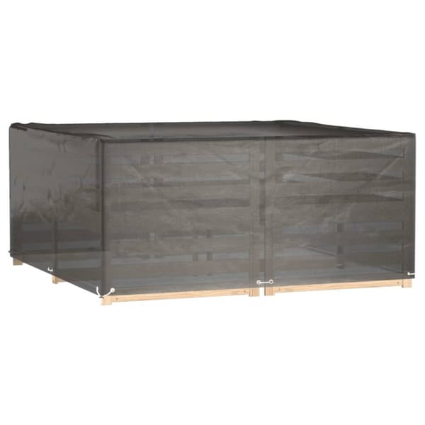 vidaXL Puutarhakalustesuoja 16 purjerengasta 205x205x90 cm neliö