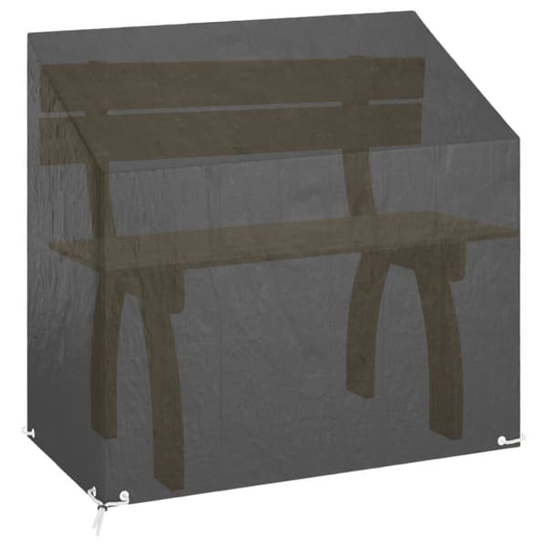 vidaXL Trekk til hagebenk 8 maljer 130x70x70/88 cm polyetylen