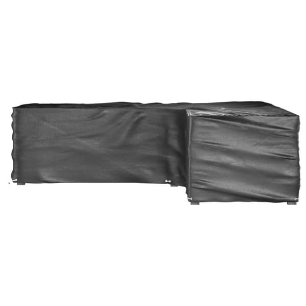 vidaXL L-formet hagemøbeltrekk 2 stk 16 maljer 250x250x70 cm