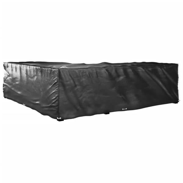 vidaXL L-formet hagemøbeltrekk 2 stk 16 maljer 250x250x70 cm