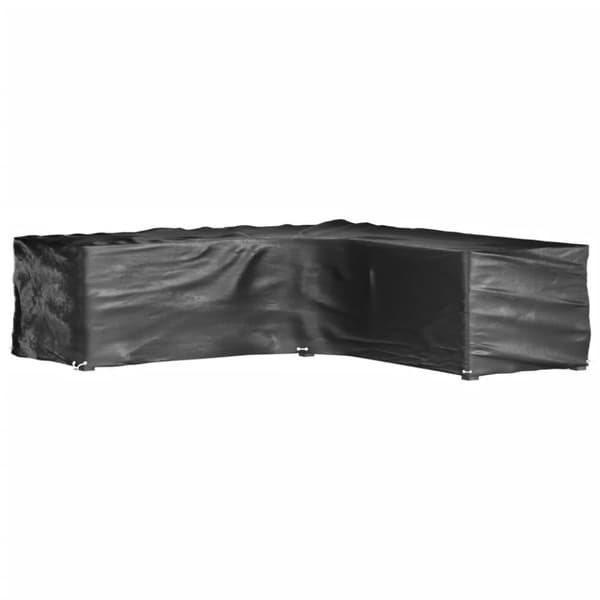 vidaXL L-formet hagemøbeltrekk 2 stk 16 maljer 250x250x70 cm