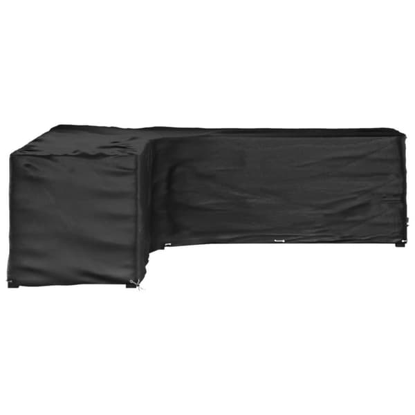 vidaXL L-formet havemøbelovertræk 300x300x90 cm 20 øjer