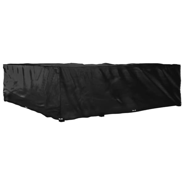 vidaXL Överdrag för utemöbler 20 ölj. 300x300x90cm L-format