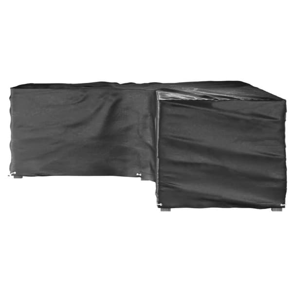 vidaXL Överdrag för utemöbler 2st 16 ölj. 210x260x80 cm L-format
