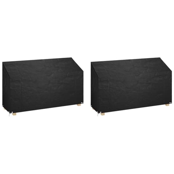 vidaXL Trekk til hagebenk 2 stk 12 maljer 210x70x70/88 cm polyetylen