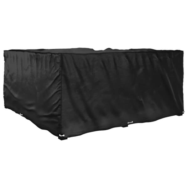 vidaXL Puutarhakalustesuoja L-muoto 16 purjerengasta 215x215x90 cm
