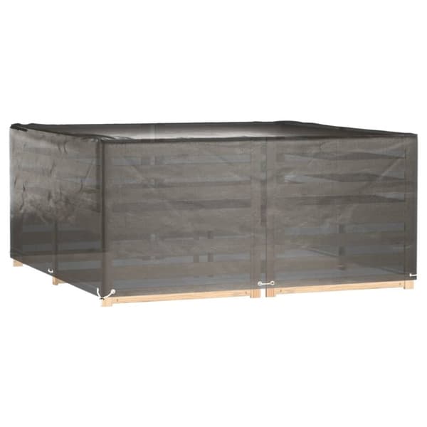 vidaXL Puutarhakalustesuojat 2 kpl 16 purjerengasta 205x205x90 cm