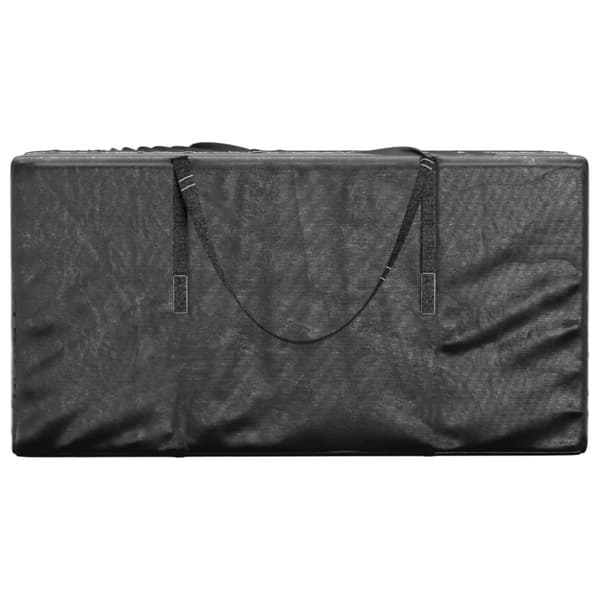 vidaXL Ulkotyynyjen säilytyskassit 2 kpl musta 150x75x75 cm polyeteeni