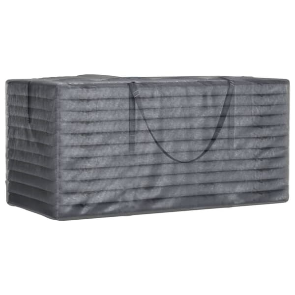 vidaXL Ulkotyynyjen säilytyskassit 2 kpl musta 150x75x75 cm polyeteeni