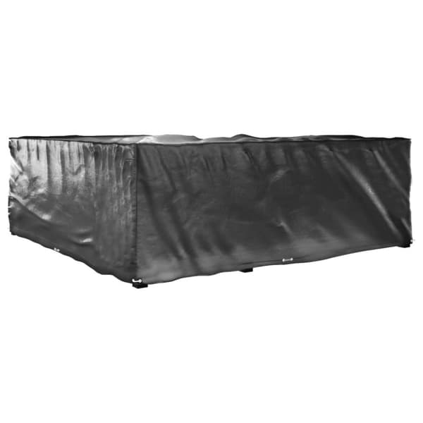 vidaXL Överdrag för utemöbler 2st 16 ölj. 285x285x90 cm L-format