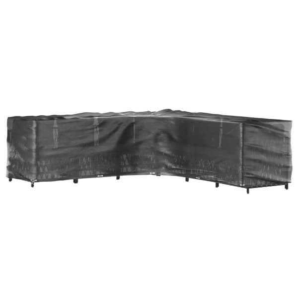 vidaXL Överdrag för utemöbler 2st 20 ölj. 300x300x90 cm L-format