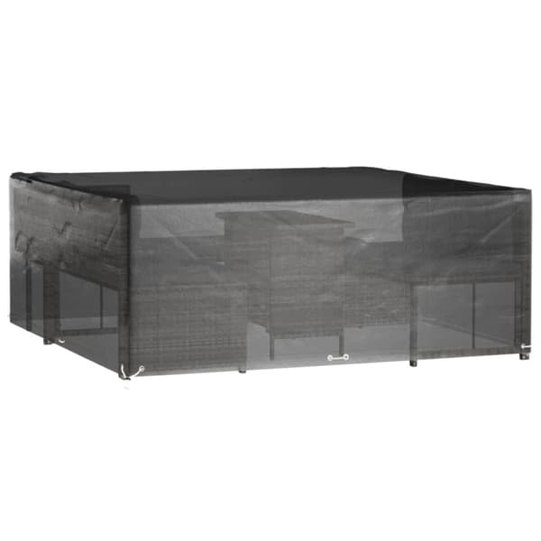 vidaXL Hagemøbeltrekk 2 stk 16 maljer 250x250x90 cm firkantet