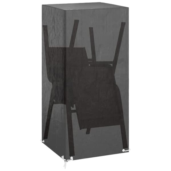 vidaXL Trekk til utestol 2 stk 8 maljer 75x70x140 cm polyetylen