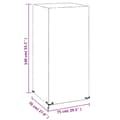 Miniatyrbilde 9 av 9: vidaXL Trekk til utestol 2 stk 8 maljer 75x70x140 cm polyetylen