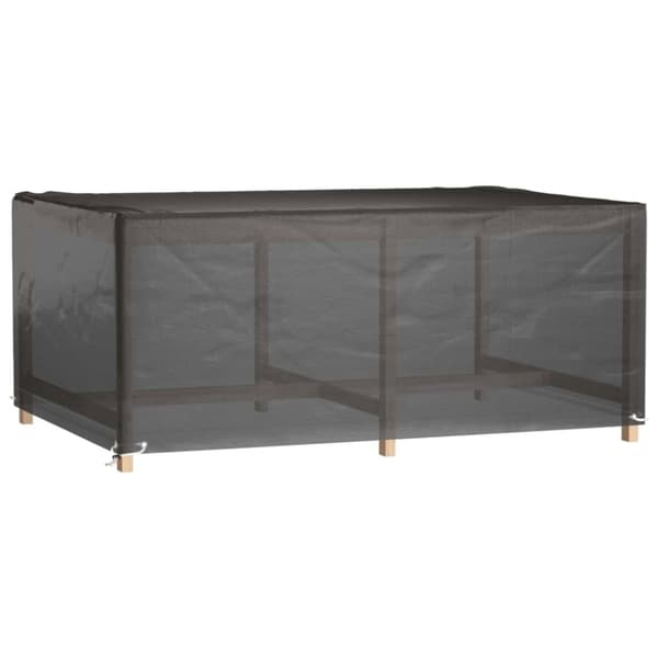 vidaXL Puutarhakalustesuoja 8 purjerengasta 180x122x75 cm suorakaide