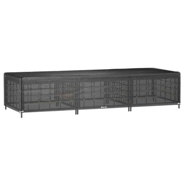 vidaXL overtræk til liggestole 2 stk. 205x75x40 cm 12 øjer polyethylen