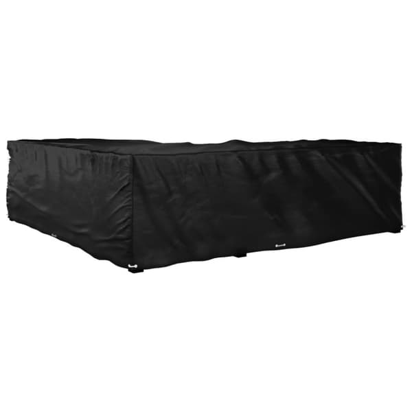 vidaXL L-formet hagemøbeltrekk 16 maljer 250x250x70 cm