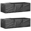 Miniatyrbillede 1 af 9: vidaXL hyndeposer 2 stk. 135x40x55 cm polyethylen sort
