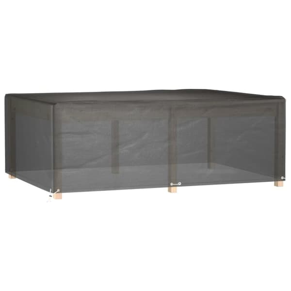 vidaXL Överdrag för trädgårdsmöbler 12 ölj. 230x165x80 cm rektangulärt