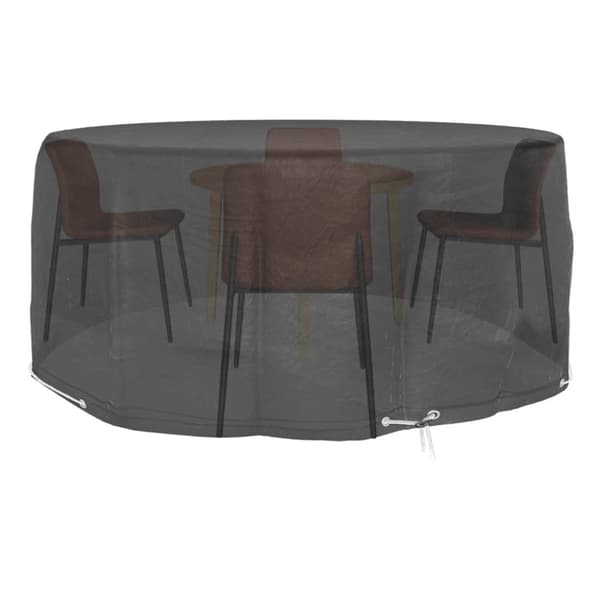 vidaXL Hagemøbeltrekk 10 maljer Ø260x90 cm rund