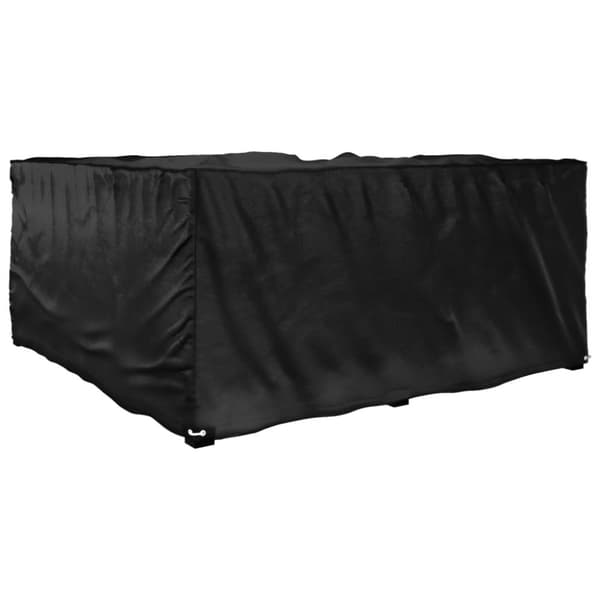 vidaXL Överdrag för utemöbler 12 ölj. 185x185x90cm L-format