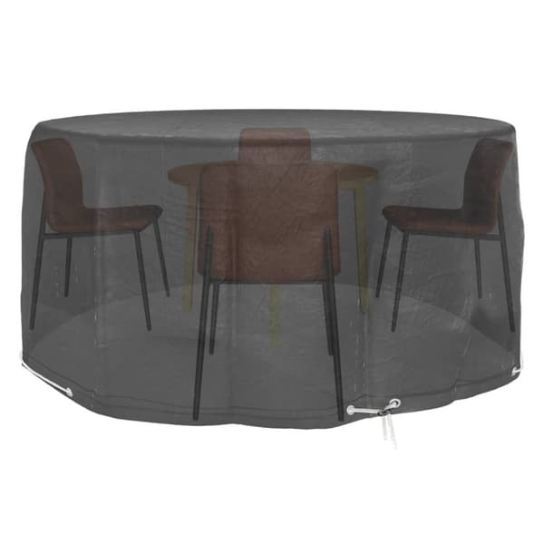 vidaXL Överdrag för trädgårdsmöbler 10 öljetter Ø230x90 cm