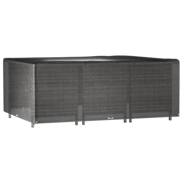 vidaXL Överdrag för utemöbler 2 st 16 ölj. 278x204x105cm rektangulärt