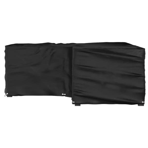 vidaXL L-formet hagemøbeltrekk 12 maljer 185x185x70 cm