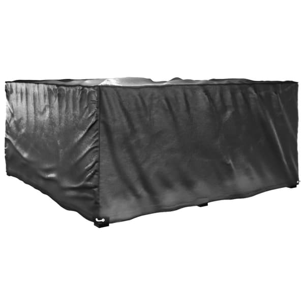vidaXL L-formede havemøbelovertræk 2 stk. 185x185x90 cm 12 øjer