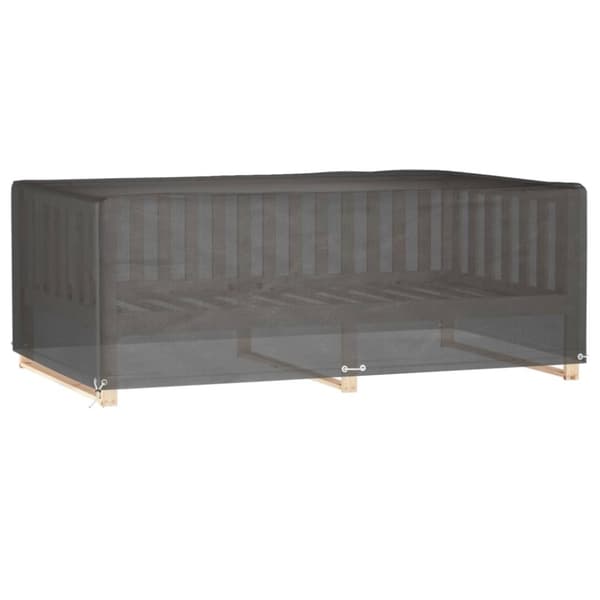 vidaXL Puutarhakalustesuoja 12 purjerengasta 213x132x75 cm suorakaide