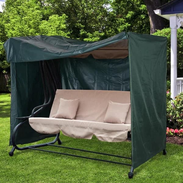 Rootz Swing tuolin päällinen - Puutarhakeinupäällinen - Suojapäällinen - Vedenpitävä - Aurinkosuoja - Vihreä - 177 x 114 x 152 cm