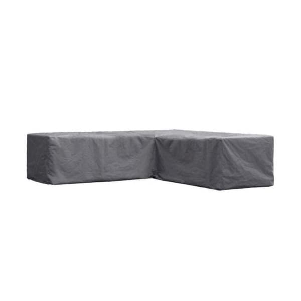 Perel Trädgårdsfodral för L-format vardagsrum 250 cm set, svart, 215 x 215 x 70 cm - OCLSL250