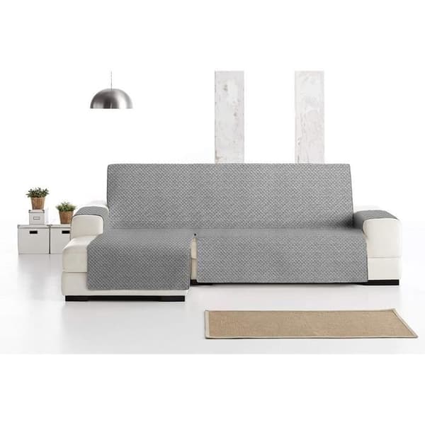 Eysa Mist Cover, Microfiber, C/6 Grå-Grå, Schäslong 290 cm. Lämplig för soffor från 300 till 350 cm - F348206D
