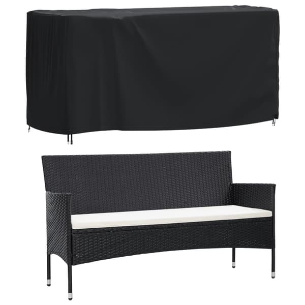 vidaXL Hagemøbeltrekk svart 180x70x90 cm vanntett 420D