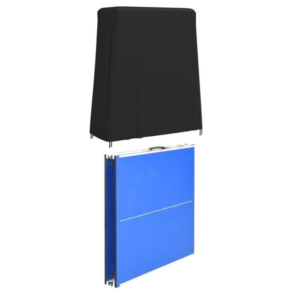 vidaXL Bordtennisbordtrekk svart 165x70x185 cm 420D oxford