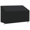 Miniatyrbilde 1 av 9: vidaXL 3-seters benktrekk svart 165x70x65/94 cm 420D oxford