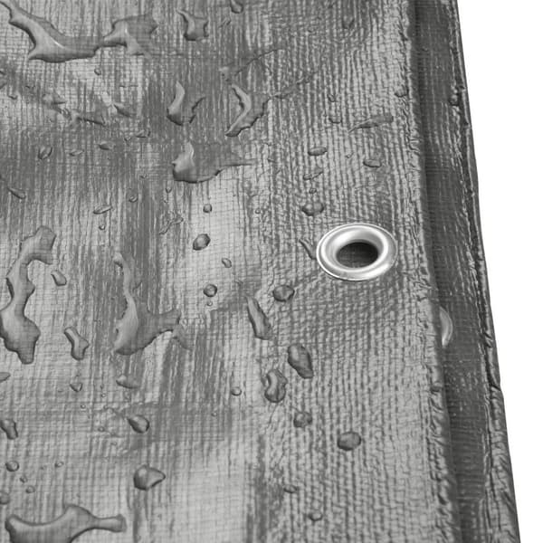 Rootz Abdeckplane - Suojapeite - Suojakuori - Sääsuoja - Vedenpitävä arkki - Ulkosuoja - Suojakangas - Harmaa - Muuttuvat mitat