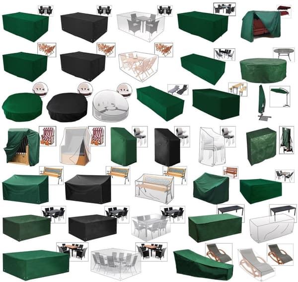 Rootz Havemøbler Beskyttelsescover - Udendørs Shield - Furniture Guard - Patio Defender - Havepanser - Terrassekappe - Vejrbarriere - Grøn - 140/175x1