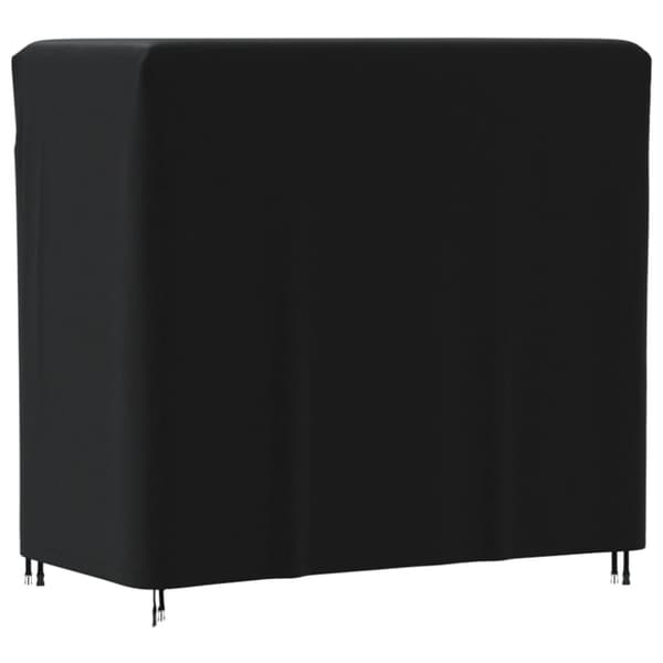 vidaXL Polttopuutelineen suoja musta 122x61x106 cm 420D Oxford
