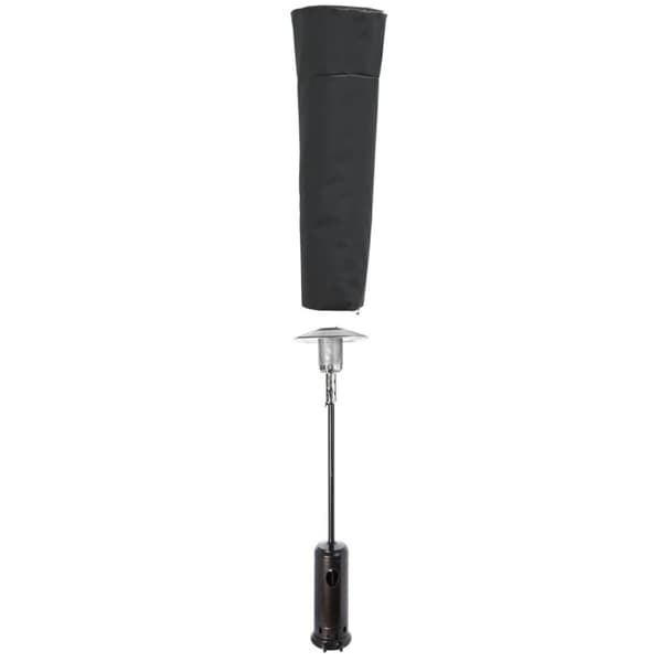 vidaXL Lämmittimen suojus pyramidi musta 86x47x241 cm 420D Oxford