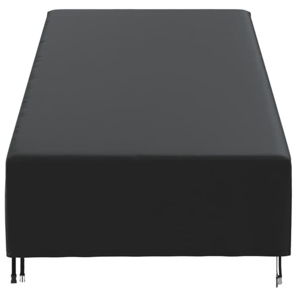 vidaXL Aurinkotuolin suoja musta 203x81x25/63 cm 420D Oxford